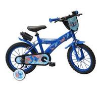 Vélo enfant 14'' STITCH / DISNEY Garçon (Taille de l'enfant 90 cm à 105 cm) équipé de 2 freins et stabilisateurs à molettes Bleu