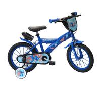 Vélo enfant 14'' STITCH / DISNEY (Taille de l'enfant 90 à 105 cm) équipé de 2 freins, plaque avant, bidon arrière et