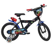 Vélo Enfant 16 Garçon AVENGERS / MARVEL pour enfant de 105 à 120 cm avec stabilisateurs à molettes Noir avec Stickers G