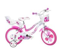 Vélo Enfant 16"" - DINOBIKES - FLAPPY - Blanc - 5 à 7 Ans - Roues de 16 pouces