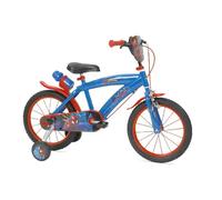 Vélo Enfant 16"" - Disney - Spiderman - Freins Rétropédalage - Siège Confortable - Bleu