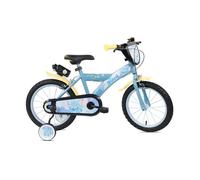 Vélo Enfant - 16 Pouces - 5 à 7 ans - Disney Stitch - Roulettes stabilisatrices - Bleu
