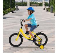 vélo enfant 16 pouces DescriptionVotre enfant adore faire du vélo, mais a peut-être besoin d'un peu plus de pratique pour maîtriser la technique ? Ce vélo avec roues d'entraînement convient aux enfant