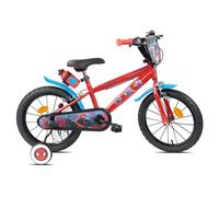 Vélo enfant 16'' SPIDERMAN / MARVEL pour enfant de 100 cm à 125 cm avec 2 freins, plaque avant, bidon arrière et pneus gonflables !