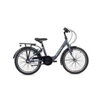Vélo enfant 20 pouces fille SCOOL-chiX-N3-3-vitesses-gris foncé-frein à rétropédalage-âge minimum 6 ans