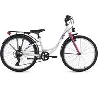 Vélo enfant 24" Cindy avec éclairage TC 32cm 7 vitesses 3 Coloris Dacapo M215K