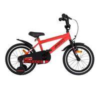 Vélo enfant - AMIGO - Speeder - 16 pouces - Frein à rétropédalage - Rouge/Noir