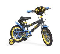 Vélo enfant Batman 14"" - Toimsa - 4/6 ans - Suspension fourche - Siège réglable - Noir - Panier - Cadre en acier