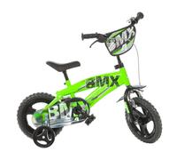 Dino Bikes – Vélo enfant BMX – 12 pouces – Vert – 3 à 5 ans – Mixte