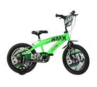 Vélo Enfant Bmx - Dinobikes - 14 Pouces - Vert - 4 À 6 Ans - Mixte Multicolore