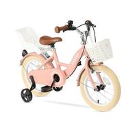 Vélo enfant - DERYAN - Zoey 14 pouces - Rose - Roues stabilisatrices - Selle réglable