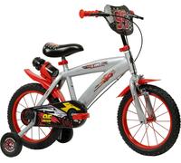 Vélo enfant Disney Cars 14 pouces pour garçon 4-6 ans Argenté