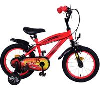Volare Disney Cars Vélo pour enfant 14 pouces rouge avec deux freins à main - sécurité, confort et plaisir longue durée