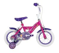 Vélo Enfant Disney - Princess - Roues 12"" - Age 3 à 5 ans - 2 Freins - Stabilisateurs - Rose - Produit HUFFY