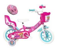 Vélo enfant Fille 12'' PAT PATROUILLE / STELLA (Taille d'enfant Rose, Blanc et Bleu clair G