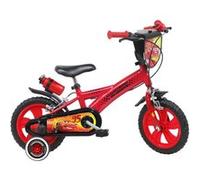 Vélo enfant Garçon 12'' CARS / EDEN BIKES taille 90/95 cm équipé de 2 freins & 2 stabilisateurs avec molettes Rouge & Noir G