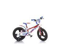 Vélo Enfant Garçon 16 Pouces Freins sur Le Guidon Rouge Blanco Bleu - Blanc - Vélo loisir - Asphalte 16