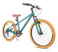 Vélo enfant garçon vélo 24 pouces pour la Sainte Cène vélo avec 7 vitesses dérailleurs Shimano RevoShift vélo amortisseur VERDANT ROWAN SHOX