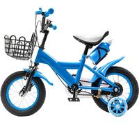 Vélo enfant, hauteur d'assise réglable, roues de 12 pouces, bleu