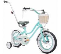 Vélo Enfant - Heart Bike - Roues 12"" - 2 à 4 ans - panier - cloche - garde-boue - Menthe