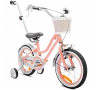 Vélo Enfant - Heart Bike - Roues 14"" - 3 à 5 ans - panier - cloche - garde-boue - Abricot