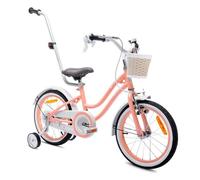 Vélo Enfant - Heart Bike - Roues 16"" - 4 à 6 ans - panier - cloche - garde-boue - Abricot