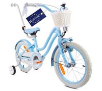 Vélo Enfant - Heart Bike - Roues 16"" - 4 à 6 ans - panier - cloche - garde-boue - Bleu
