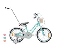 Vélo Enfant - Heart Bike - Roues 16"" - 4 à 6 ans - panier - cloche - garde-boue - Vert