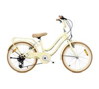 Vélo Enfant - Heart Bike - Roues 20"" - 6 à 10 ans - V-Brake - porte-bagages - garde-boue - 6 vitesses - Butter Yellow