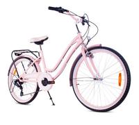 Vélo Enfant - Heart Bike - Roues 24"" - 8 à 12 ans - panier - cloche - garde-boue - Rose
