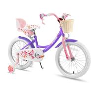 Vélo Enfant - JOYSTAR 18 Pouces - Violet - Freins à étrier et rétropédalage - Siège poupée