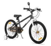 Vélo enfant - JOYSTAR - 20 pouces - Cadre acier haute teneur en carbone - Rétroviseur sonnette & roues d'appoint - Freins V-brake