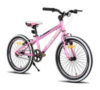 Vélo enfant JOYSTAR - 20 pouces, pour garçons et filles de 7 à 13 ans, vitesse unique, pneu blanc - Rose