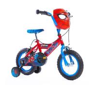Vélo Enfant Marvel - Spiderman - Roues 12"" - Age 3-5 ans - 2 Freins - Stabilisateurs - Rouge - Produit HUFFY