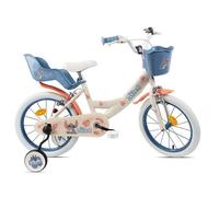 Vélo enfant - Modèle 16'' STITCH / DISNEY - (Taille de l'enfant 100 cm à 125 cm) -2 freins, panier, porte poupée et stabilisateurs.