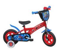 Vélo enfant (Premier âge) - Modèle 10'' Spiderman pour garçon Rouge avec Stickers G