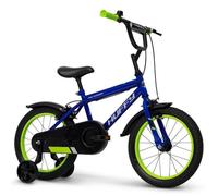 Vélo Enfant - Pro Thunder - Roues 16"" - Age 5 à 7 ans - Stabilisateurs - Bleu - Produit HUFFY