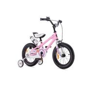 Vélo enfant RoyalBaby Freestyle 14"" - pink - TU - Cadre acier - Petites roues - Porte bidon