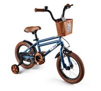 Vélo Enfant Rully - Roues 16 pouces - 5-7 ans - Stabilisateurs - Guidon/Selle réglables - bleu