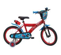 Vélo enfant SPIDERMAN - Vélo 16'' ( 105cm à 120cm) - 2 freins - bidon-porte bidon - pneus gonflables - plaque avant -