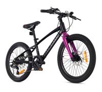 Vélo Enfant - Tatra Bikes - Roues 20"" - 5 à 8 ans - 6 dérailleurs - freins à V - amortisseur - Violet Noir