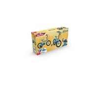Vélo enfant UNITED WHEELS Stitch 14 pouces - 2 freins - Stabilisateurs - Cadre acier Bleu clair