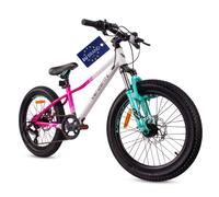 Vélo Enfant - Verdant Bike - Roues 20"" - 6 à 10 ans - amortisseur - freins à disque - cadre en acier - Blanc/Rose