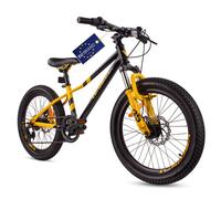 Vélo Enfant - Verdant Bike - Roues 20"" - 6 à 10 ans - amortisseur - freins à disque - cadre en acier - Noir/Jaune