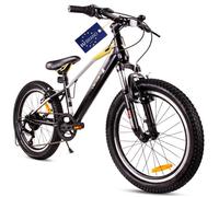 Vélo Enfant - Verdant Bike - Roues 20"" - 6 à 10 ans - amortisseur - V-Break - cadre en acier - Noir et Or