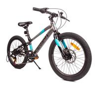 Vélo Enfant - Verdant Bike - Roues 20"" - 6 à 10 ans - freins à disque - béquille latérale - cadre en aluminium - Gris et Bleu