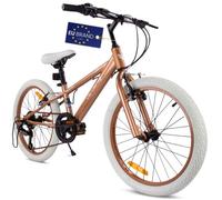 Vélo Enfant - Verdant Bike - Roues 20"" - 6 à 10 ans - V-Brake - cadre en acier - selle en polyuréthane - Cappuccino
