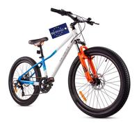 Vélo Enfant - Verdant Bike - Roues 24"" - 8 à 12 ans - cadre en acier - freins à disque - amortisseur - Bleu