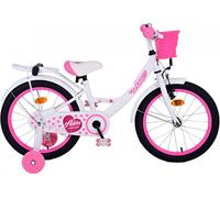 Vélo enfant Volare Ashley - Fille - 18 pouces - Blanc