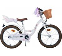 Vélo enfant Volare Blossom - Fille - 18 pouces - Blanc